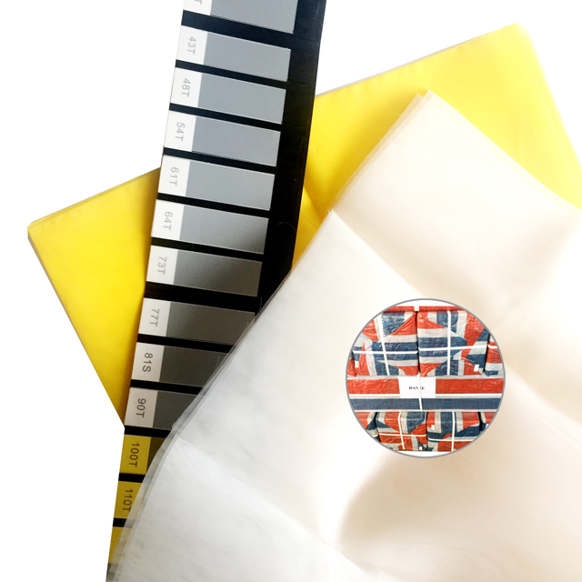 Tela de seda del rollo de la malla de la serigrafía del poliéster de la malla 120T / 306 para la impresión de la materia textil