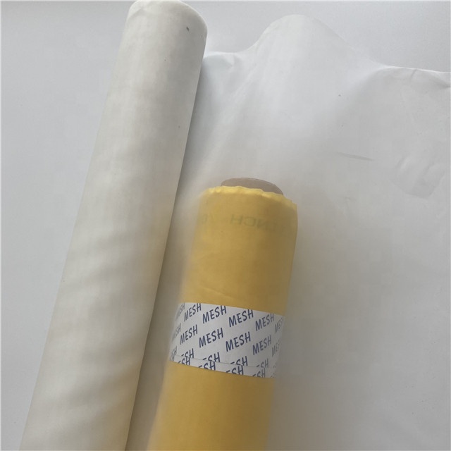 Malla de serigrafía blanca de malla de seda natural 100T-40