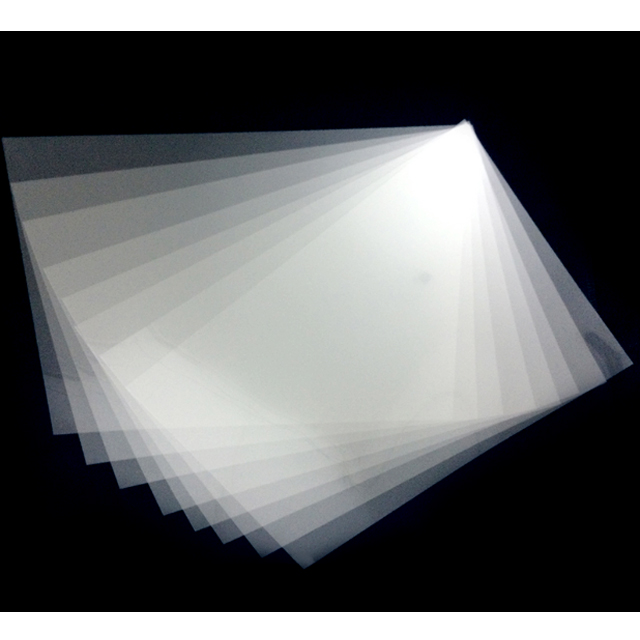 Película transparente PET de inyección de tinta impermeable de 100um para fabricación de placas en A3 A4 y rollos